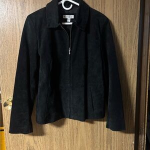 Dressbarn Black Women's leather jacket